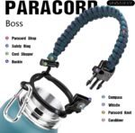 Insulated Water Bottle 32oz, Stainless Steel Water Bottle with Straw & Spout Lids & Paracord Handle | with Straw, Spout Lids, Paracord Handle - Image 6