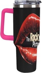 The Rocky Horror Picture Show Funny 40 Oz Tumbler with Handle and Straw Lid Stainless Steel Travel Mug for Hot Cold Beverages - Image 4