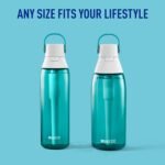 Brita Hard-Sided Plastic Premium Filtering Water Bottle, BPA-Free, Reusable, Replaces 300 Plastic Water Bottles, Filter Lasts 2 Months or 40 Gallons, Includes 1 Filter, Sea Glass - 36 oz. - Image 3