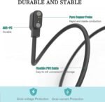 Replacement Charger Compatible with HidrateSpark PRO/HidrateSpark Steel Smart Water Bottle Charger Charging Cable Cord Magnetic USB Cradle Line Accessories (Black) - Image 5