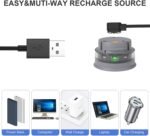 Replacement Charger Compatible with HidrateSpark PRO/HidrateSpark Steel Smart Water Bottle Charger Charging Cable Cord Magnetic USB Cradle Line Accessories (Black) - Image 6