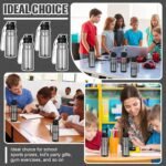 Tioncy 20 Pieces Plastic Water Bottles for Adults Bulk 17 oz Sport Drink Bottles with Handle Strap Lightweight Leakproof Drink Flip Top cups for Party Outdoor(Black,fresh style) - Image 4