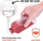 Norcalway Plastic Juice Bottles with Caps, Reusable Juicing Bottles, Clear Drink Containers with Lids for Juicing, Smoothie and Other Beverages - 12oz 6pcs - Image 5