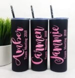 Personalized Stainless Steel Tumbler, Employee Gift, Bridesmaid Cups - Image 4