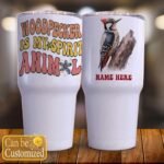 Adorable Woodpecker Lover Tumbler for Coworkers and Friends Customized Name Tumbler Personalized With Lid Engraved 30oz with Lid - Image 3