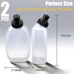 2x10oz BPA-Free Water Bottles for the Running Hydration Belt, Fuel Belts Replacement Bottle Set for Marathon Walking Hiking Cycling Trail Skiing（2 Pack） - Image 4