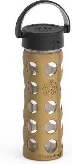 LIFEFACTORY 16oz Hydration Bottle with Classic Cap - Gold - Image 3