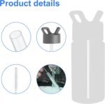 6pcs Straw Replacement for Simple Modern Kids, Water Bottle Sucker Accessories for Simple Modern Kids Water Bottle Stainless Steel Reusable Tumbler for Toddlers 14oz, with 1 Brush - Image 5