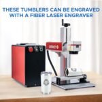 OMTech 20oz Tumblers Bulk, 6pc Stainless Steel Tumbler Set with Lid & Straw, Double Wall Vacuum Insulated Mug for Laser Engraver, Travel Coffee Mug for Hot & Cold Drinks, White Powder Coated Cup - Image 5