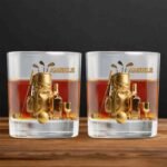 Personalized Golf Whiskey Glass,Custom Bourbon Glass with Name,Birthday Christmas Gift For Golfers Men Dad Grandpa - Image 3