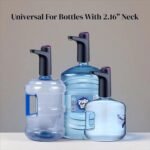 USB Rechargeable Electric Water Pump for 5 Gallon Bottle, Portable Water Dispenser Pump with 1200mAh Battery for Home Office Camping (Black) - Image 6