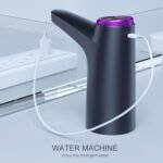 USB Rechargeable Electric Water Pump for 5 Gallon Bottle, Portable Water Dispenser Pump with 1200mAh Battery for Home Office Camping (Black) - Image 7