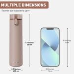 9oz Small Water Bottles with Straw, Mini Water Bottle with One-Hand Open Design, Leak-Proof Locking Lid for Hot&Cold Drinks, Small Travel Water Bottle - 100% Leakproof for School, Travel...(Mocha) - Image 3