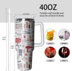 40oz Hair Stylist Gifts Hairstylist Tumbler with Handle for Female Women, Stainless Steel Insulated Cup, Coffee Mug Water Bottle for Hairdresser Cosmetology Salon Owner Beautician - Image 3