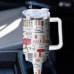 40oz Hair Stylist Gifts Hairstylist Tumbler with Handle for Female Women, Stainless Steel Insulated Cup, Coffee Mug Water Bottle for Hairdresser Cosmetology Salon Owner Beautician - Image 6