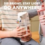 Elemental Splash Water Bottle with Straw - BPA-Free Tritan Plastic Reusable Water Bottle with Charm Strap - Ideal for Travel, Gym and Sports - Leak Proof when Spout is Closed - 26oz - Clear - Image 5