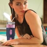 32oz Glass Tumbler with Straw & Bamboo Lid with Silicone Sleeve, Reusable Boba Smoothie Cup Iced Coffee Tumbler, Fits Cup Holder, Glass Water Bottle, BPA Free, Beer Mug & Stein Black - Image 5