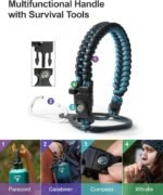 One Gallon Water Bottle,128oz Insulated Flask Stainless Steel Vacuum, Cold for 48 Hrs,BPA-Free & Leakproof -with Paracord Handle,Strap,Straw Spout Lids,Large Jug for Gym Sports,Indigo Black - Image 5