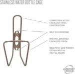 Planet Bike Stainless Water Bottle cage Sand Blasted Finish ,One Size - Image 3