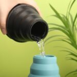 Collapsible Water Bottles 2pcs for Traveling Silicone Foldable Sport Bottle Portable for Outdoor Hiking/Camping (Black+Blue) - Image 5