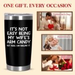 Valentines Day Gifts For Husband from Wife - 20 oz Stainless Steel Insulated Coffee Tumbler with Lid - Anniversary Wedding Birthday Gifts for Him Men Husband from Wife, Presents for Men - Image 3