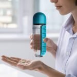 Asobu Combine Daily Pill Box Organizer with Water Bottle, 20 oz, (Red) - Image 4