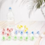 30PCS 28mm Push Pull Cap, Replacement Water Bottle Flip Tops with Seal Tab for Smart Bottles or Soda Water Bottles - Image 3