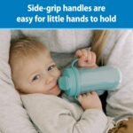 Dr. Brown's Milestones Insulated Sippy Cup with Straw and Handles, Spill-Proof Tumbler with Lid, 2-Pack, Green, 10 oz/300 mL, BPA Free, 12m+ - Image 5