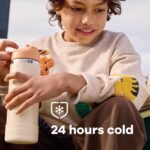 Hydro Flask Kids Water Bottle for School - Stainless Steel and Insulated with Straw Cap - 18 Oz in Dahlia - Image 4