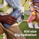 Hydro Flask Kids Water Bottle for School - Stainless Steel and Insulated with Straw Cap - 18 Oz in Dahlia - Image 5