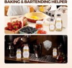 8 OZ Glass Bottles with Lids, 24 Pack Leakproof Glass Bottles for Vanilla extract Homemade, Food Storage, Juice, Essential Oils, Hot Sauce, Syrup, Beans, Boston Round Clear lab dispensing bottles - Image 5