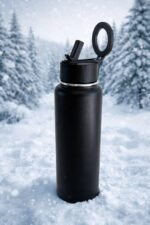 40oz Сoffee, Protein, Water Bottle – Vacuum Insulated Stainless Steel Cup, Leakproof, Black Travel Mug for Gym, Hot and Cold Coffee or Protein shake, Work, Hiking, Traveling, Sport best choice - Image 3