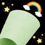 Carperipher 2 Pack Kids Cups with Rainbow Silicone Sleeves, 12oz 304 Stainless Steel Kids Cups with Lids and Straws, Travel Tumbler, Spill Proof Toddler Cup for Cold/Hot Drinks (Green,Blue) - Image 4