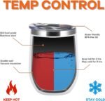 COMOOO 12oz Wine Tumbler with Lid and Straw, Stainless Steel Stemless Wine Glass, Double Wall Vacuum Insulated Wine Tumbler Cup, Cocktails,Beer,Champaign, White, 8 Pack - Image 3