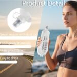 CLINTT 250ml Soft Flask, Foldable Running Water Bottle, TPU Folding Soft Water Flask, BPA-Free Collapsible Flask for Hydration Pack Running Vest, Cycling, Climbing, Hiking - 2Pcs, White - Image 4