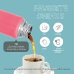 Milton Elfin 300 Thermosteel 24 Hours Hot and Cold Water Bottle, 300 ml, Pink | Leak Proof | Easy to Carry | Office Bottle | Hiking | Trekking | Travel Bottle | Gym | Home | Kitchen Bottle - Image 7