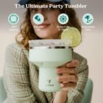 REDUCE Saltini 16 oz Cocktail Tumbler - Insulated Margarita Tumbler with Lid - Keeps Drinks Cold for 10 Hours - 360 Sippable Martini Glass Alternative - Shatterproof, Perfect for Parties - Mojito - Image 3