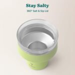 REDUCE Saltini 16 oz Cocktail Tumbler - Insulated Margarita Tumbler with Lid - Keeps Drinks Cold for 10 Hours - 360 Sippable Martini Glass Alternative - Shatterproof, Perfect for Parties - Mojito - Image 5