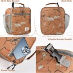Lunch Box Kids,Premium Insulated Lunch Bag for Girls Boys,Soft Bag Mini Cooler Back to School Thermal Reusable Lunch Bag for Work School Picnic （Brown Dino - Image 7