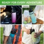 25oz Insulated Stainless Steel Water Bottle with Straw and 3 Lids, BPA-Free Sports Water Bottle,travel water bottle,Navy Blue - Image 7