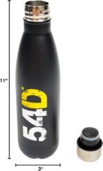 54D INSULATED WATER BOTTLE 17 Oz, Stainless Steel Water Bottles, Sports Water Bottles, Keep Cold for 24 Hours and Hot for 12 Hours. Great for Travel. - Image 10