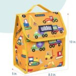 Wildkin Kids Insulated Lunch Bag – Reusable, Ideal for Hot/Cold Snacks, School & Travel - Under Construction - Image 4