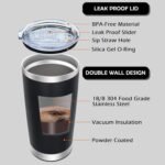 20oz Tumbler Bulk Stainless Steel Tumblers with Lid Vacuum Insulated Double Wall Travel Coffee Mug Powder Coated Tumbler Cup for Hot and Cold Drinks(Black, 12 pack) - Image 4