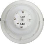 VECYS Universal Water Cooler Bottle Seat Replacement, Smart Seat Water Guard Assembly with Spill-Proof Design, Secure & Durable, Compatible with Most Dispensers, White - Image 4