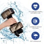 2 Pcs Christmas Dumbbell Water Bottle Gifts, 2.2 L / 75 oz Gym Workout Water Bottles Big Capacity Sports Gym Gift for Running Outdoors Cycling Camping Sports Lovers Men Women - Image 4