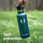Super Sparrow Water Bottle Insulated - 17 Oz / 25 Oz / 32 Oz - Standard Mouth FlipFlow Flask - BPA Free, Leak Proof Drink Bottle- Ergonomic Straw Water Bottle for Work, Gym, Travel, Sports, Outdoor - Image 7