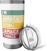 I'm Jamaica Doing Jamaica Things Funny Custom Name Stainless Steel Insulated Tumbler - Image 4