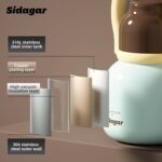 22 oz Water Bottle with Straw and Bowl, Wide Mouth Insulated Stainless Steel Tumbler;24H Ice Cold Leak-Proof Cup for Women Picnic & Hiking; Heart Bracelet Charm, Ideal Gift Choice, Gem Blue - Image 6