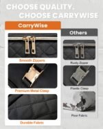 Breastmilk Cooler Bag with Ice Pack, Double Layer Insulated Baby Bottle Tote Fits 6 Bottles Up to 9 Ounce, Leakproof Breast Milk Cooler Travel Bag for Daycare & Nursing Mom, Black - Image 8