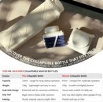 Collapsible Water Bottles 24.3oz, Foldable Travel Water Bottle, Portable & Lightweight, Leakproof & Reusable for Traveling Camping Hiking Yoga Sports Outdoor School Office, 1 Pack, Green - Image 7